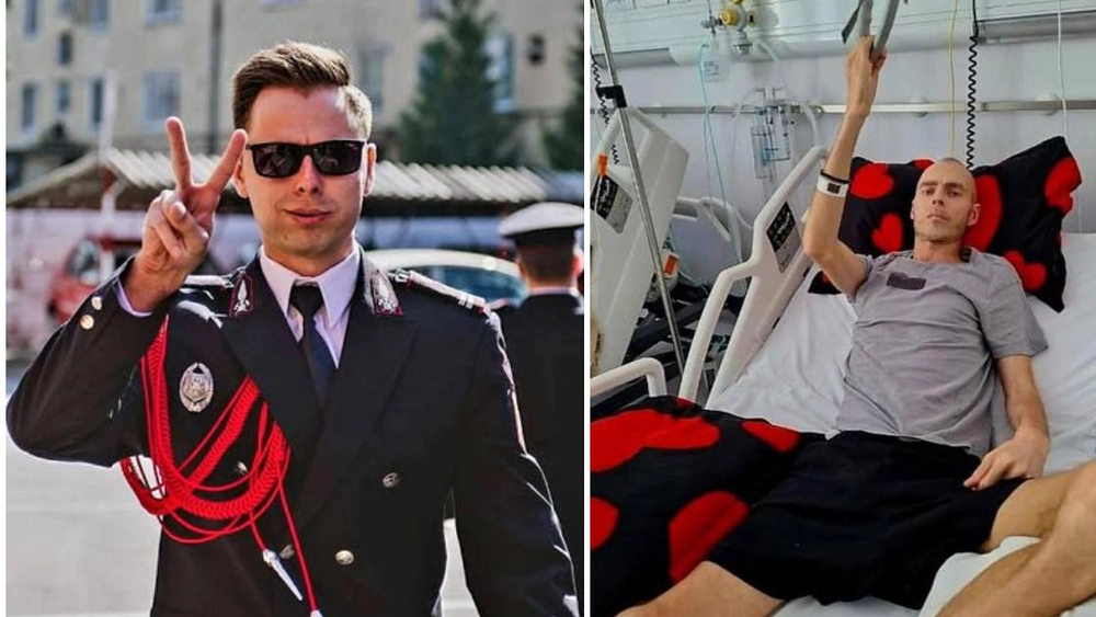 Eroul care are nevoie de ajutor! Pompierul Alexandru Apostol se luptă cu o boală cruntă! Are o fetiță de doar 5 ani! 