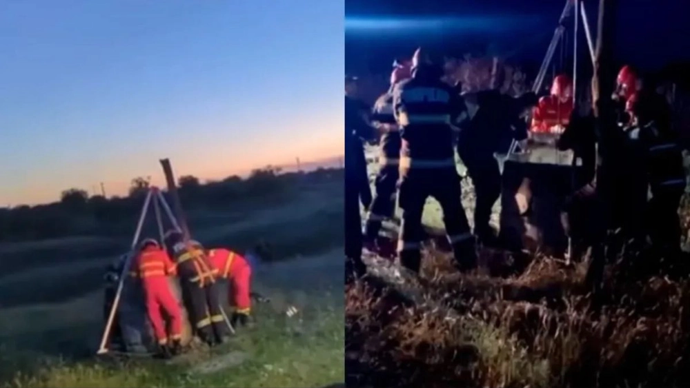 Bărbat salvat dintr-o fântână de 20 de metri. Familia îl căuta de două zile
