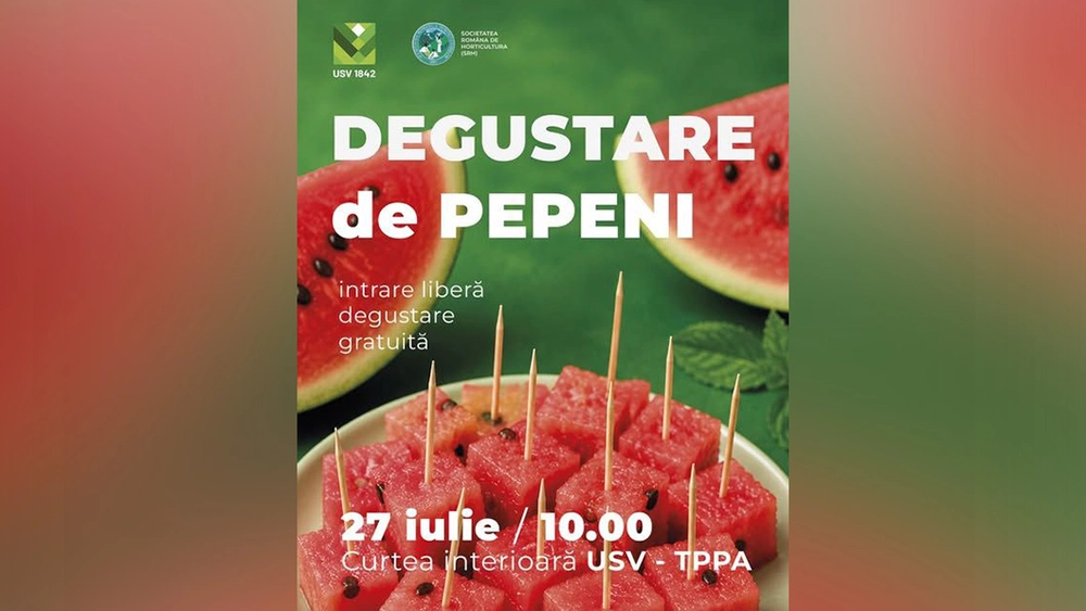 Peste 30 de soiuri de pepeni, la degustare la USV Iași