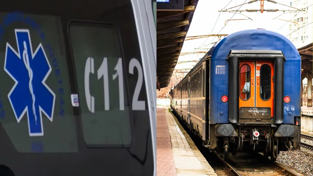 Accident feroviar mortal în Suceava. Un muncitor de 52 de ani a murit după ce excavatorul în care lucra a fost lovit de un tren