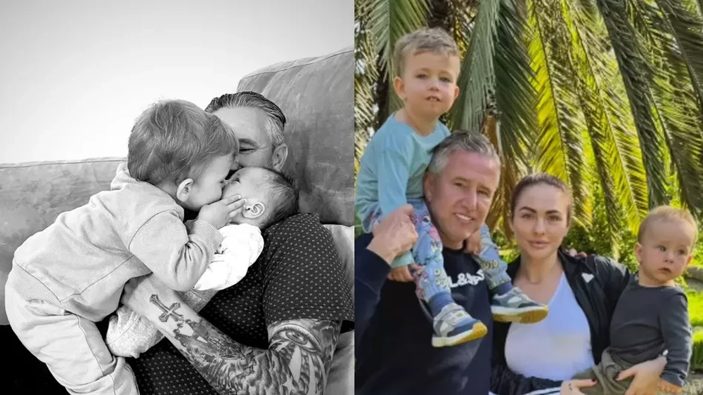 Laurențiu Reghecampf, imagine de colecție alături de Corina Caciuc și cei doi fii: „Familia mea, iubirile mele”
