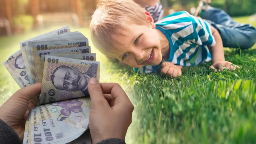 Copiii vor primi a doua alocație, plătită zilnic! Suma totală, pe lună, poate depăși 600 de lei