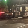Accident rutier între o mașină și un tramvai. Circulația este blocată – UPDATE