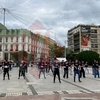 Flash mob pentru nonviolență în Piața Unirii din Iași, organizat de elevii Colegiului „Mihail Sturdza”