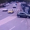 Momentul impactului accidentului din capăt CUG
