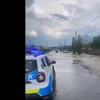 Atenție în trafic! Drumuri acoperite de apă în Iași