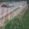 Coliziune puternică în localitatea Țigănași! Momentul impactului violent, surprins de camerele de supraveghere din zonă