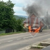 Incendiu în Ciurea. O mașină a luat foc ca o torță – LIVE VIDEO
