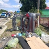 Accident rutier în comuna Rediu. Un autoturism s-a răsturnat în afara părții carosabile