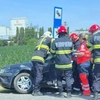 Accident rutier în Războieni. O persoană a fost rănită, după ce două autoturisme au intrat în coliziune