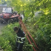 Intervenție dramatică la Ciortești! Pompierii recuperează trupul unui bărbat prăbușit într-o râpă de 5 metri