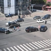 Accident rutier în intersecția de la Granit! Au fost implicate trei autoturisme