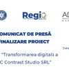 COMUNICAT DE PRESĂ – FINALIZARE PROIECT, Titlu: “Transformarea digitală a  SC Contrast Studio SRL”