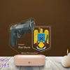 Respect pentru uniformă, luminat cu stil: Lampa LED 3D personalizată – Poliție