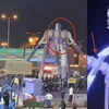 Panică într-un parc de distracții! Atracția 360 s-a rupt în timp ce se învârtea, iar oamenii au fost proiectați cu forță la pământ