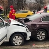Accident în lanț după ce unui șofer i s-a făcut rău la volan. Mai multe persoane au fost rănite