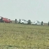 Resturi de dronă militară, găsite pe un câmp din Buzău. Un fermier a alertat autoritățile