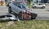 Accident rutier violent în Tudor Vladimirescu. Două autoturisme au fost serios avariate – EXCLUSIV