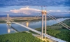 Podul construit peste Dunăre, la Brăila, se scufundă. Construcția are mari probleme din cauza fenomenelor de tasare