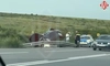 Accident rutier in localitatea Strunga. O mașină s-a răsturnat în afara carosabilului
