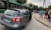 Accident rutier pe Podul Metalurgie din municipiul Iași. Au fost implicate două autoturisme