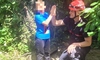 Momente de panică în Iași! Băiețel de 7 ani salvat de pompieri din vârful unui copac