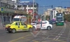 Accident rutier la Belvedere! Un taxi și un autoturism de școală de șoferi s-au izbit