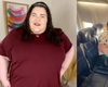 Este supraponderală și nu încape pe scaunele din avion! Acum cere în disperare donații pentru „cauza ei”