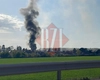 Incendiu puternic la Miroslava! Mașină în flăcări într-un garaj, focul s-a extins la o locuință