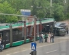 Accident rutier în capăt CUG. A fost implicat un tramvai și un autoturism