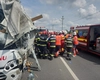 Accident rutier grav la Lețcani. Un autobuz, un TIR și o autoutilitară au fost implicate. Au fost activate Planul Roșu și Alb de Intervenție – UPDATE