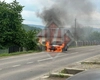 Incendiu în Ciurea. O mașină a luat foc ca o torță – LIVE VIDEO