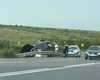 Accident rutier in localitatea Strunga. O mașină s-a răsturnat în afara carosabilului
