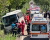 Accident grav pe DN 29, în județul Botoșani! A fost activat Planul Roșu de Intervenție după răsturnarea unui autocar cu 12 persoane