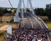 Cel mai lung pod hobanat din România a fost inaugurat! Cum arată construcția impunătoare