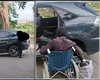 Acesta este cerșetorul cu patru mașini! Nu o să îți vină să crezi câți bani face în câteva ore: „Am găsit o geantă plină în posesia sa”
