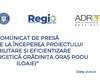 Comunicat de presa cu privire la începerea proiectului ”REABILITARE ȘI EFICIENTIZARE TERMOENERGETICĂ GRĂDINIȚA ORAȘ PODU ILOAIEI”