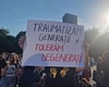Scandal în Piața Victoriei: Bărbat țipă la protestatare ‘Marș la coteț!’. Jandarmii dau o amendă de râsul lumii
