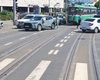 Accident rutier în Tudor Vladimirescu. Circulația tramvaielor a fost blocată temporar