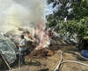 Incendiu puternic la un depozit de furaje din județul Iași! Intervenție de urgență a pompierilor