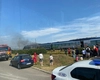 Incendiu în Pașcani. O locomotivă de tren a luat foc – UPDATE
