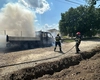Incendiu în Popricani! O autoutilitară a luat foc