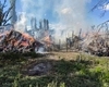 Incendiu violent la Băiceni! Pompierii intervin cu trei autospeciale