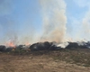 Incendiu puternic la Târgu Frumos! 100 de tone de deșeuri cuprinse de flăcări