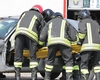 Groază pe autostradă! Mașina unei familii a izbucnit în flăcări cu cele două fiice minore înăuntru