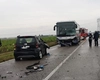 Autobuz plin cu elevi, implicat într-un accident rutier devastator