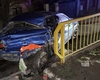 Accident grav în Gorj: tânăr de 19 ani a intrat cu mașina într-un stâlp, pasageră transportată la spital