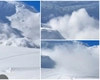 Avalanşă de mari dimensiuni la Bâlea Lac, în Făgăraş. Imaginile surprinse de un turist la peste 1.800 metri