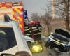 Accident grav în Giurgiu! O autospecială de poliție s-a răsturnat în șanț pe DN5. Doi agenți au ajuns la spital
