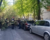 Copac căzut pe strada Codrescu din Iași! Mai multe mașini au fost avariate